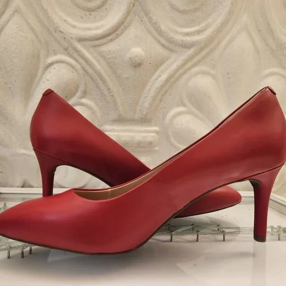 Rockport Total Motion 75mm Pointy Toe Pumps. Red. NIB. Size 8.5. Leather - Picture 6 of 12